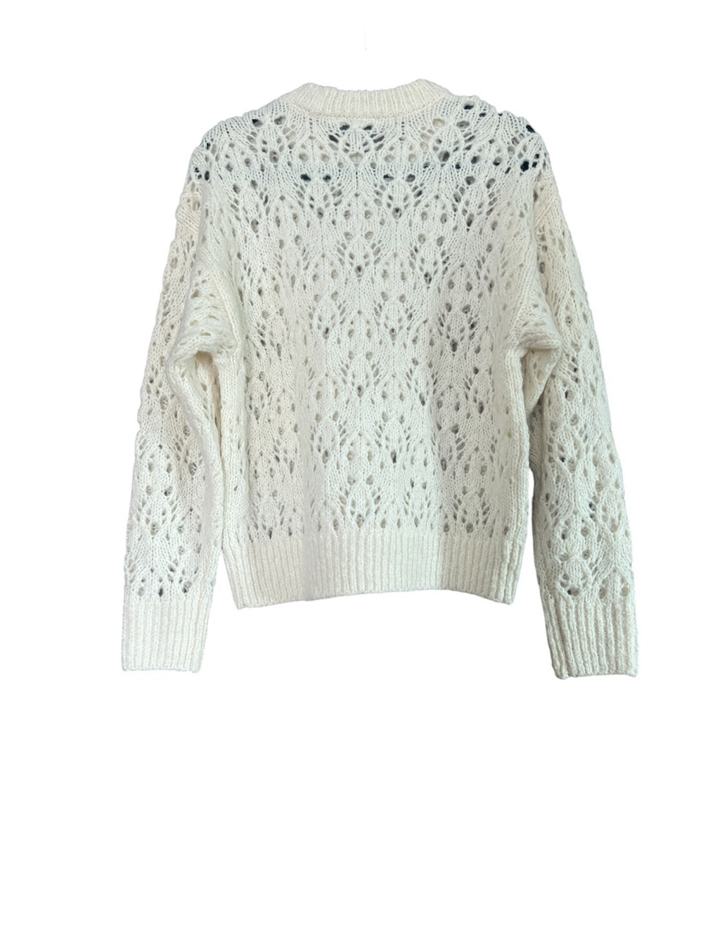 Madewell Pointelle-Stitch Drop-Shoulder Sweater - Picture 3 of 7